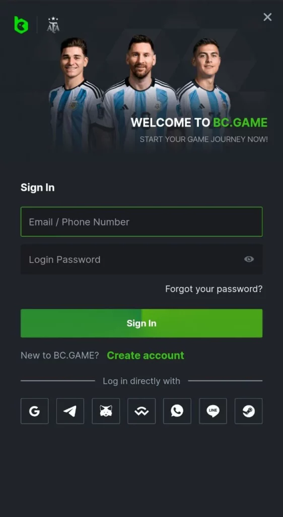 BC Game Registration